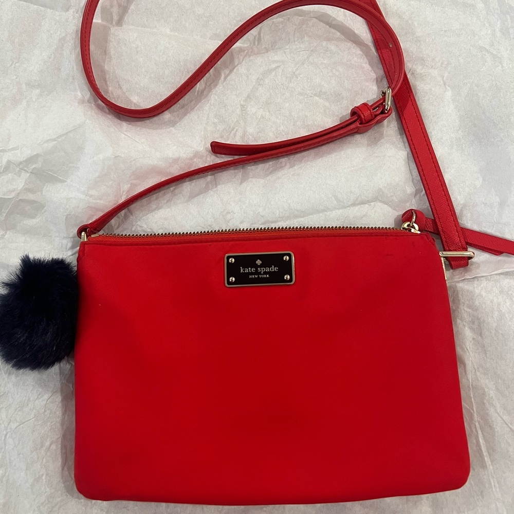 SOLD - Kate Spade small Red Cross Body Bag
